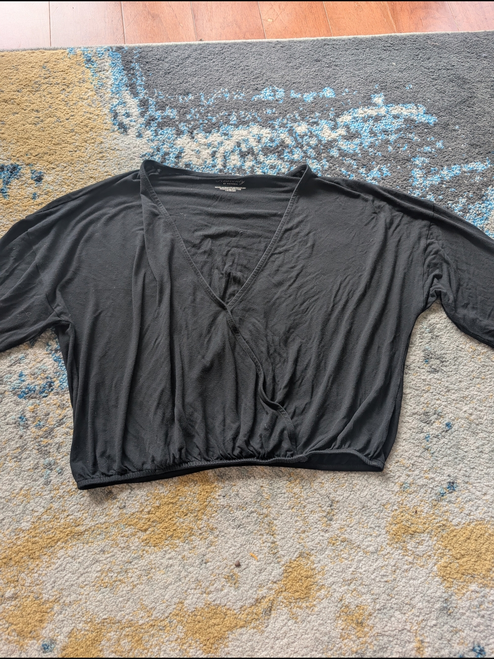 Victoria's Secret Women's Black V Neck Top